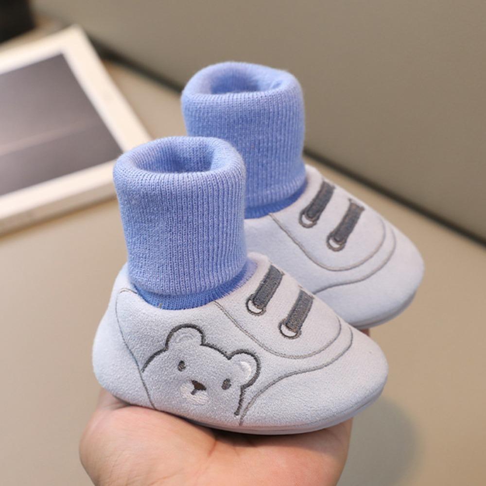Cartoon Design Baby Walker Shoes Non-Slip Baby Booties Cute Infant Shoes Walking Practic
