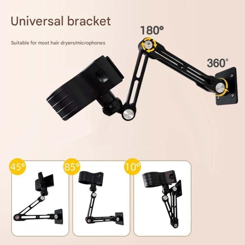 Supporti a Braccio Universali da Parete Per Tablet e Telefoni da 4 a 12,9 Pollici Con Rotazioni a 360 Gradi e Angoli di Visione Regolabili