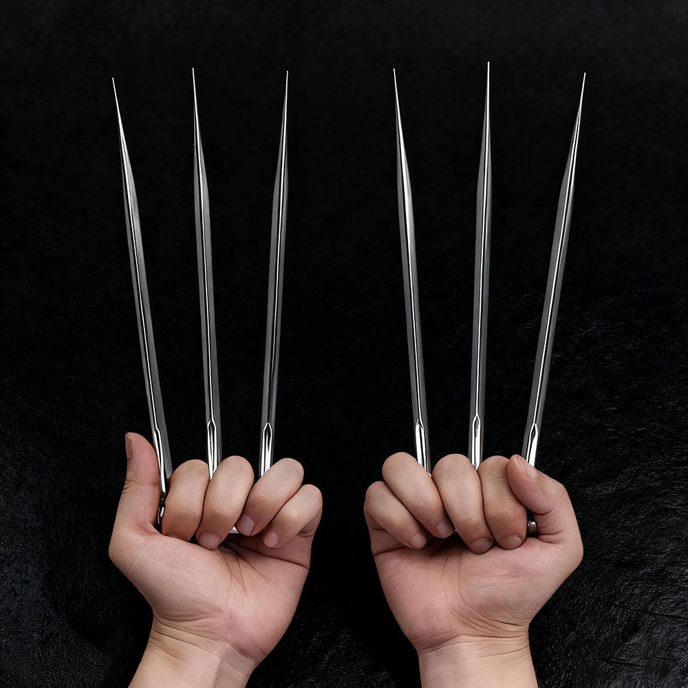 X-Men Wolverine Plastové drápy na ruku – Neostřený model vlčích drápů pro COS Nové.