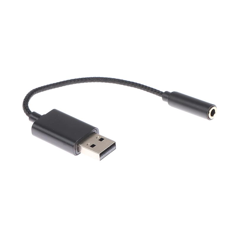 2 i 1 usb til 3,5 mm jack lydkort plugg lyd lydadapter for pc bærbar