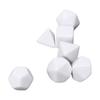 14pcs Blank Dice DIY Board Multi Shape Polyhedral Puzzle Blank Dice Set for Board Game Number