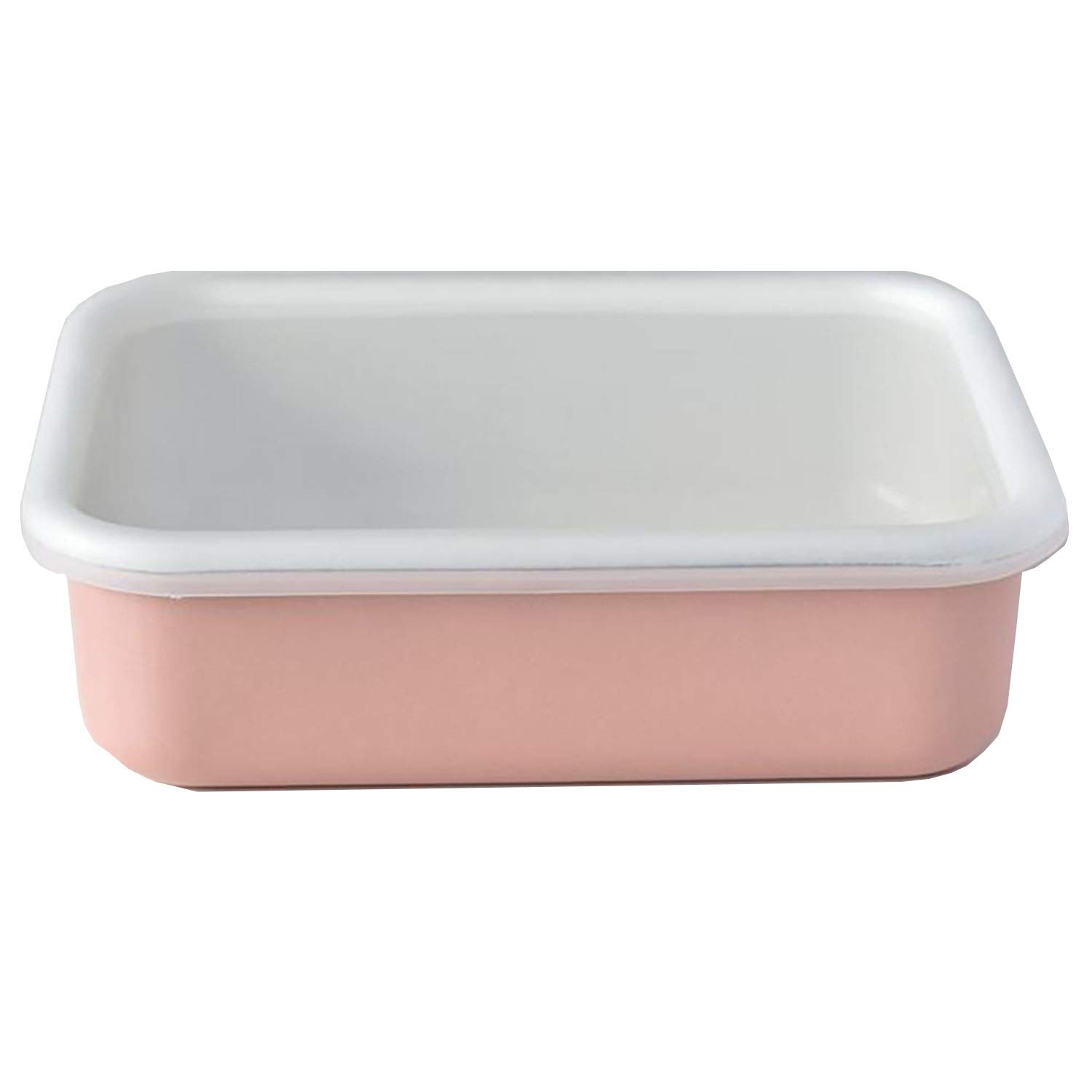 

Fuji Horo Shallow Rectangular Container, Large, 1.35L, Ash Pink, Freezer-Safe (-20°C), Oven-Safe, Cotton, CTN-L AP