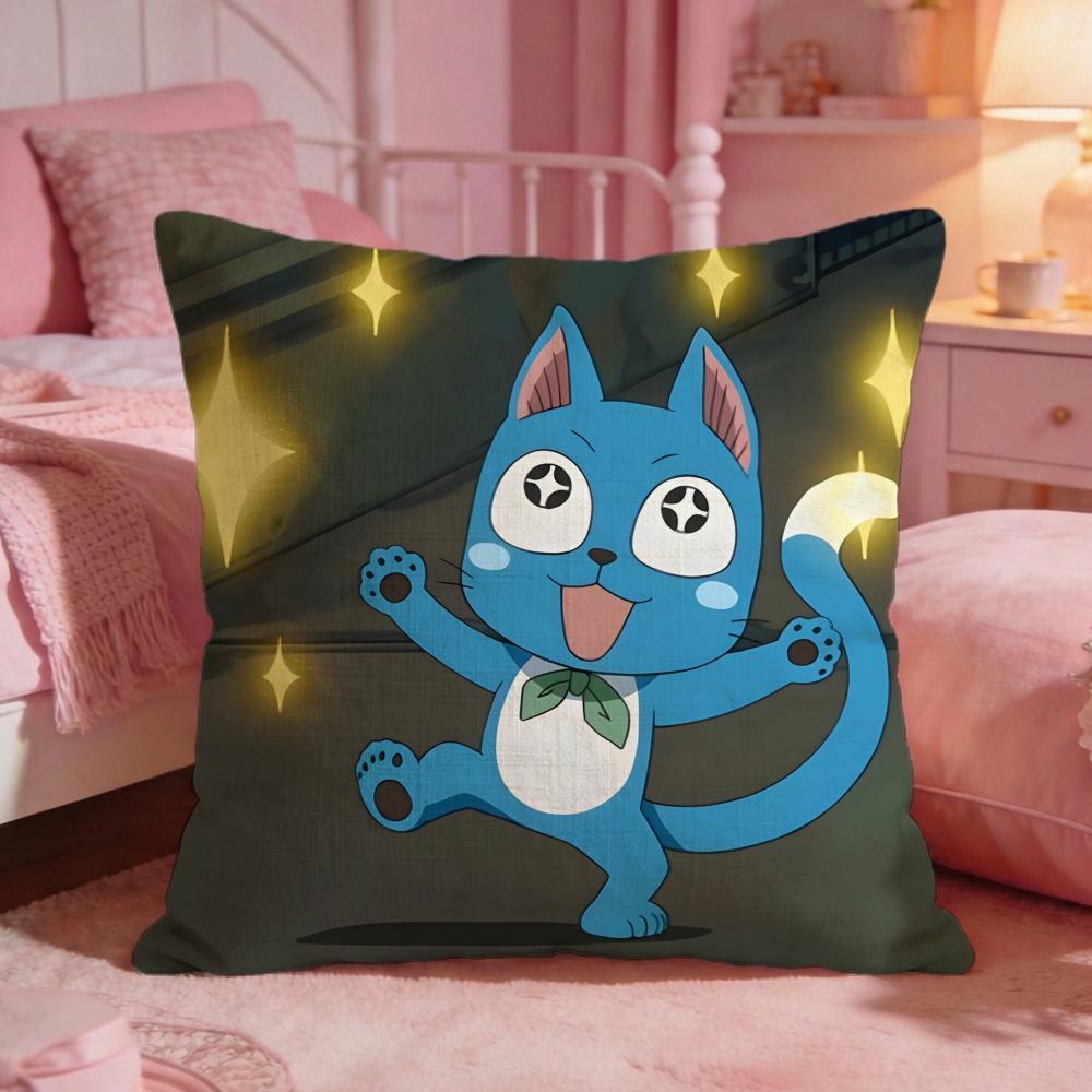 fFAIRY TAIL anime Cushion Cover Premium Comfort Reversible Pillow Cove Two in One Design for Any Room Car Interior