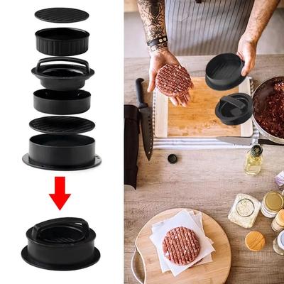 Runde Hamburger-Burger-Presse, Rindfleischgrill, lebensmittelechtes ABS, Hamburger-Helfer, Fleischpresse, Schnitzel, Patty-Maker, Küchenhelfer