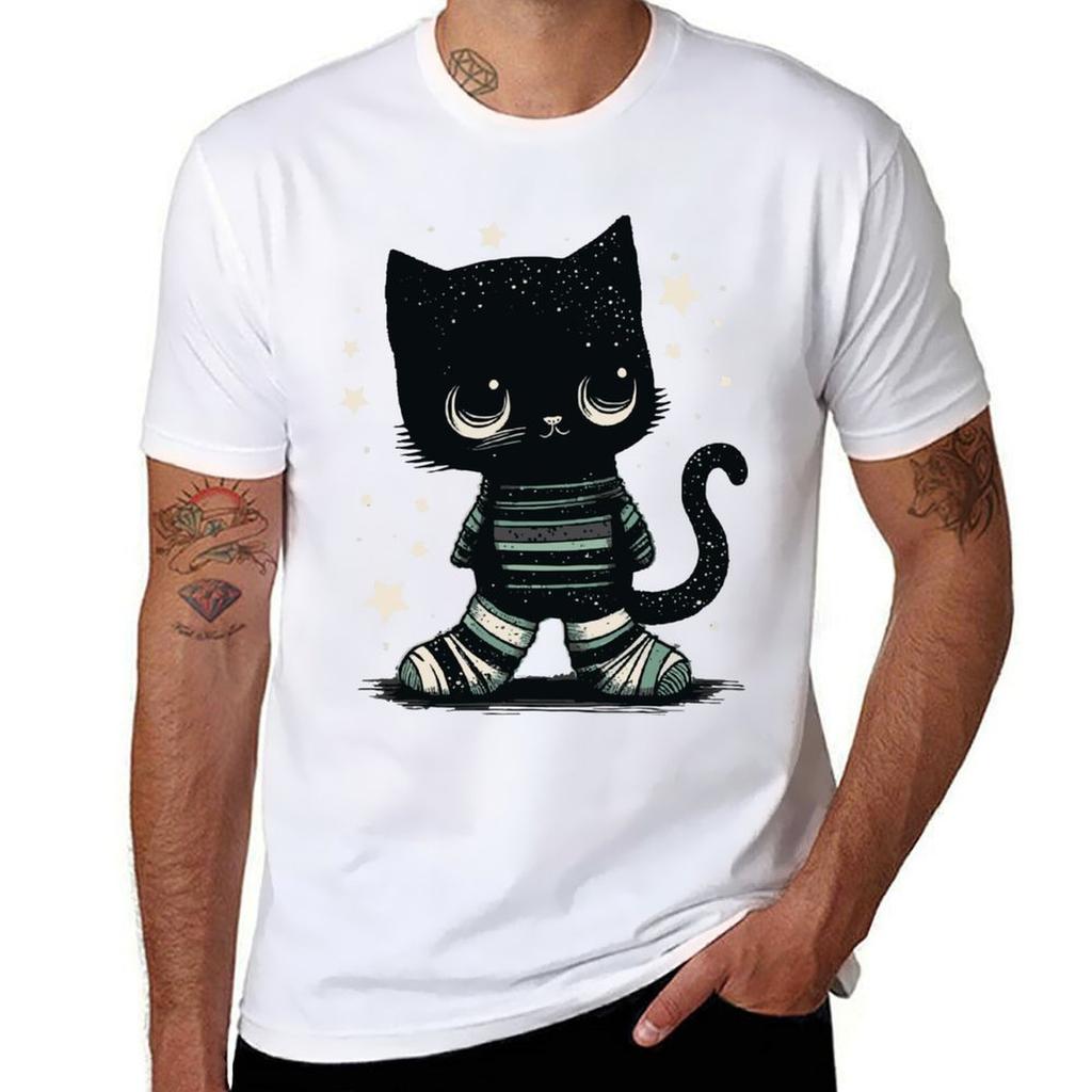 Space Cat 1 Tshirt Soft Antishrink Cotton Tee