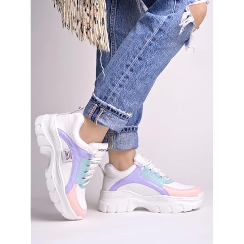 

Shoetopia Women S Slip-On Sneakers White,7 Uk 7 UK білий