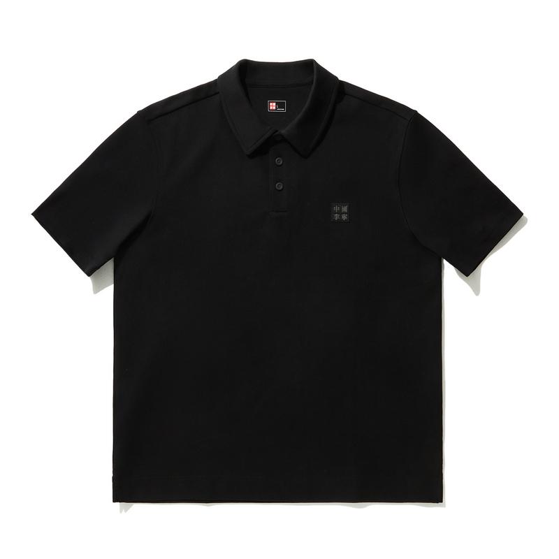 

Li Ning Серия Vital Удобная Дышащая Универсальная Футболка-поло с коротким рукавом Унисекс Футболки-поло Черный APLU787-1 S