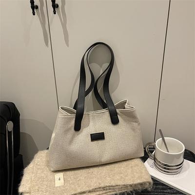 Autumn and Winter Composite Cloth New Fashion Trend Casual Large Capacity Women Lazy Style Tote Portable Shoulder Bag