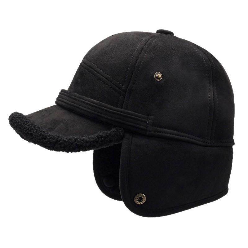 Cappello Lei Feng Caldo da Uomo con Protezione per le Orecchie per Autunno e Inverno - Ideale per il Tempo Libero all'Aperto, Ispessito, con Fodera in Velluto, per Mezza Età e Anziani.