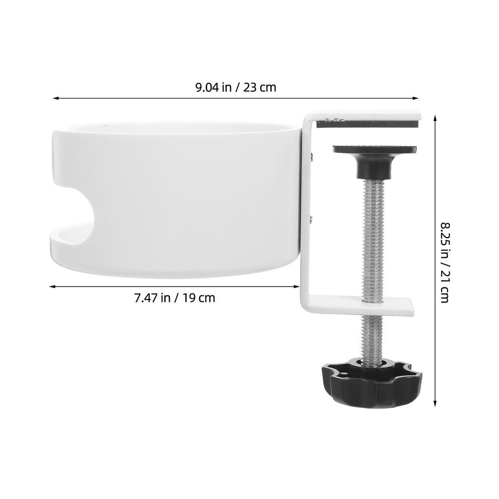 Desk Cup Holder Clamp Anti-Spill Table Side Cup Holder for Desktop Water Bottle Coffee Mug Stand Office Home Gaming Desk