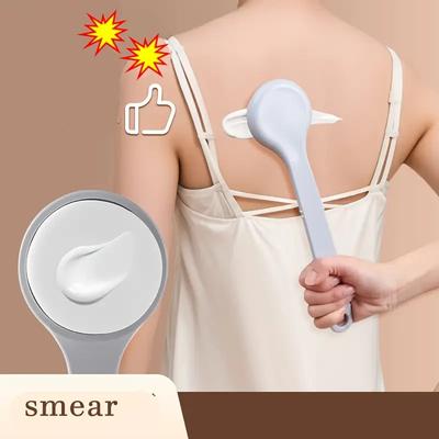 Lotion Oil Cream Applicator Shower Brush Long Handled Head Body Leg Back Bath Brush Scrub Massager Scrubber Bath Supplies Tools