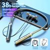 With Mic Wireless Bluetooth Headphones Neck Hanging Headset New Sport Running Earphones