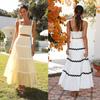 Women's Regular Fit Two Piece Set Sleeveless Crop Top High Waist Maxi Skirt Outfit