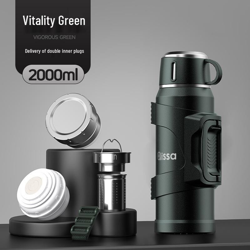 316 Stainless Steel Portable 2L Thermos Cup for Sports and Travel