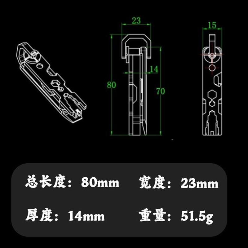 Titanium Detachable Pry Scalpel Hand Bottle Opener Wrench Nail Puller Screwdriver Multi-function Tool Crowbar Outdoor EDC Tool