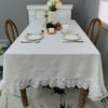 Florals Pattern Tablecloth Waterproofs Materials Quick Cleaning Solution For Kitchen Dining Room