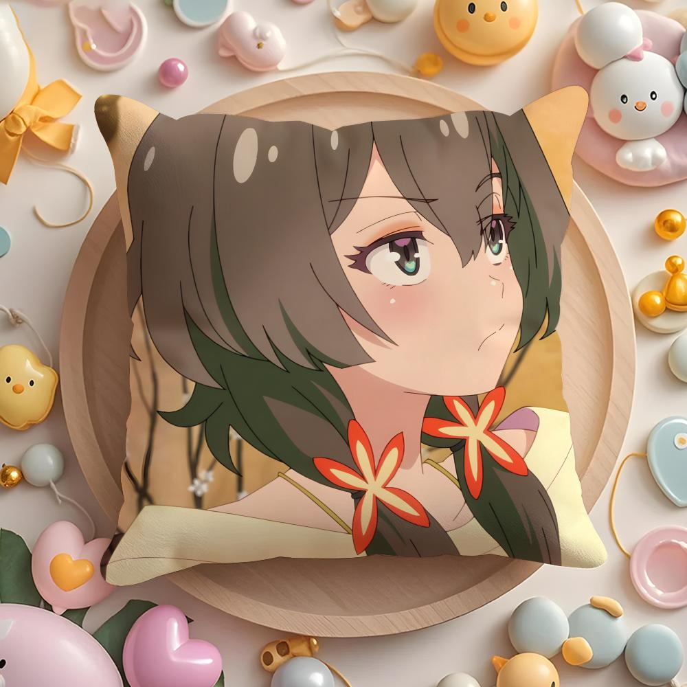 M-Mayonaka animePunch Cushion Cover Home & Car Multi-Scene Pillow Cover - Reversible, Soft & Durable for Daily Use