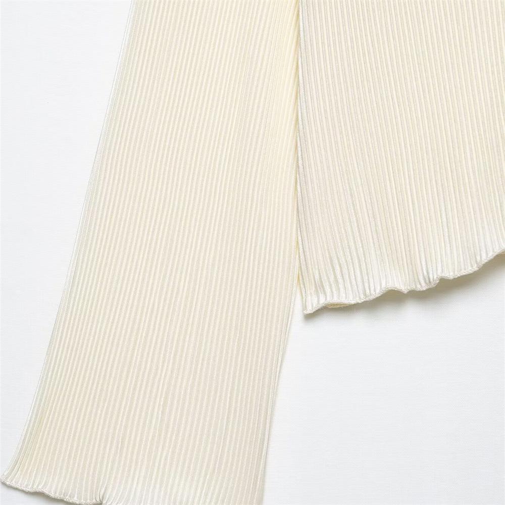 2025 Spring/Summer Women's Sexy Minimalist V-Neck Bell Sleeve Tie Cardigan