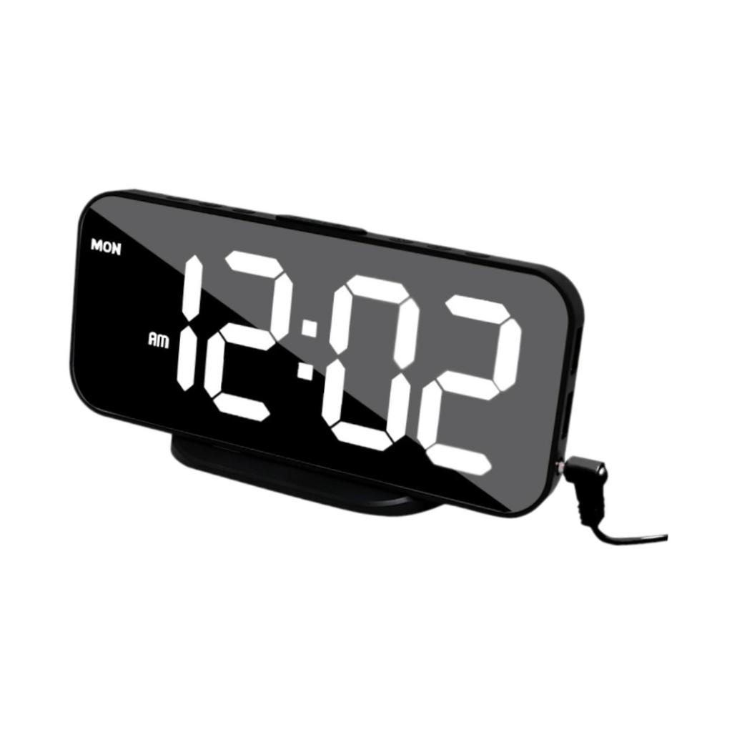 Digital Alarm Clock Bedside Clock 3 Levels Brightness for Dormitory Modern