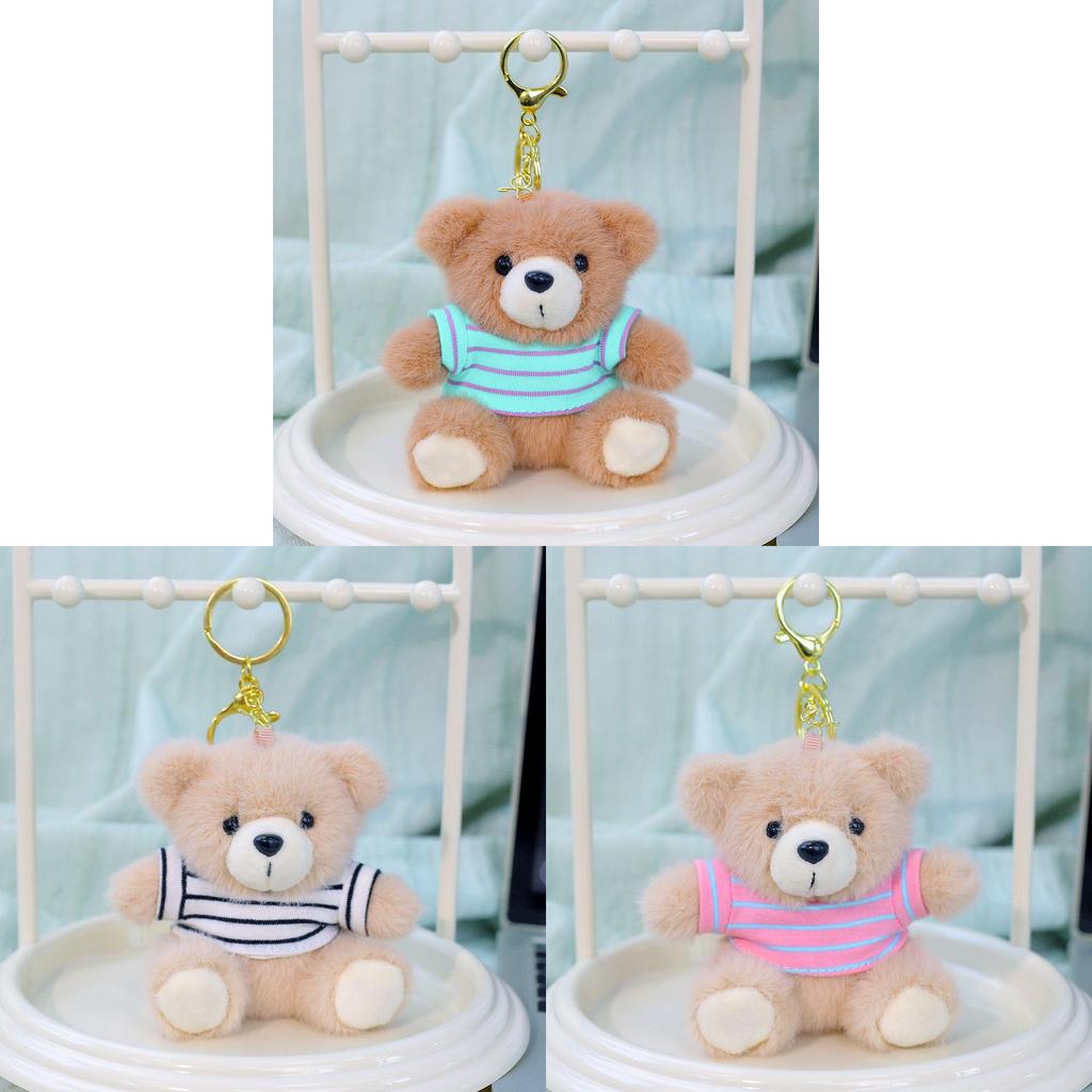 Plush Bear Keychain With Wool Sweater For Girls And Bag Decor