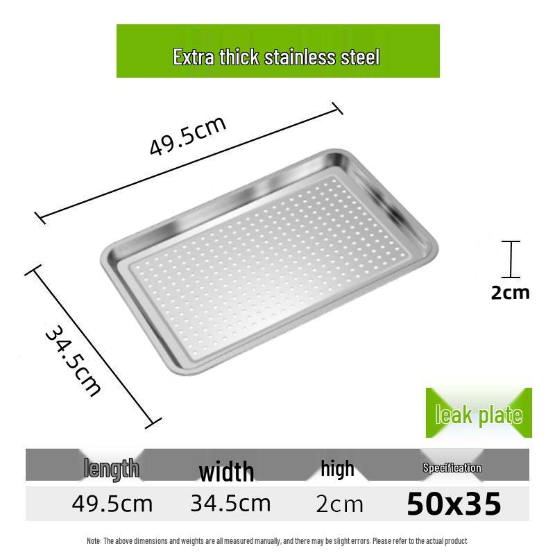 

304 Stainless Steel Extra Thick Draining Grill Plate