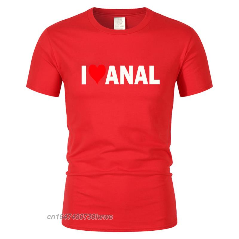 Streetwear Tempo Libero Harajuku Maglietta Top Alfabeto Interesse I Love Anal Maglietta Unisex Fresca Maglietta Battito Cardiaco Maglietta Oversize