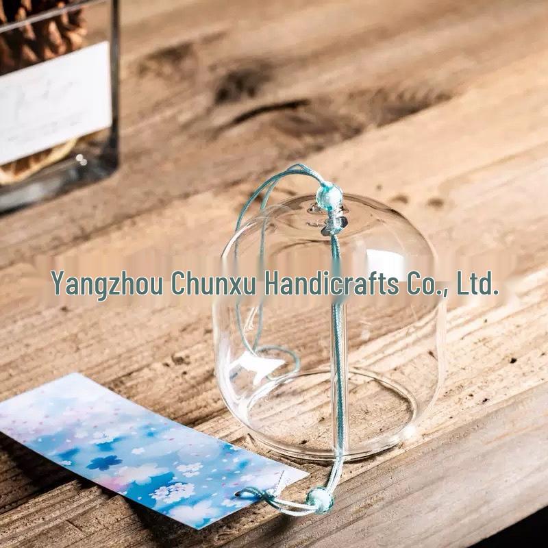 Hand-Painted Glass Wind Chimes for Student DIY Projects and Outdoor Decor