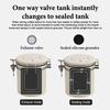 1.2 1.5 1.8L Coffee Bean Jar Airtight Canister Sealed Stainless Steel With Spoon One Way Valve Cannister Coffee Storage Kitchen
