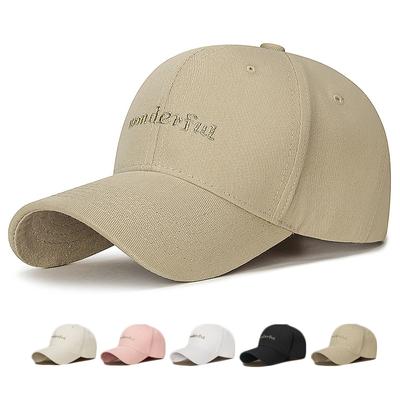 Spring Summer Men Embroidered Letter Baseball Cap Women Letter Ponytail Panama Cap Snapback Hat Sun Visor Hats