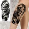 1 Sheet Lion King With Baby Temporary Tattoos For Men Women Family Style Tatoos Long Lasting Waterproof Fake Arm Tattoo Stickers