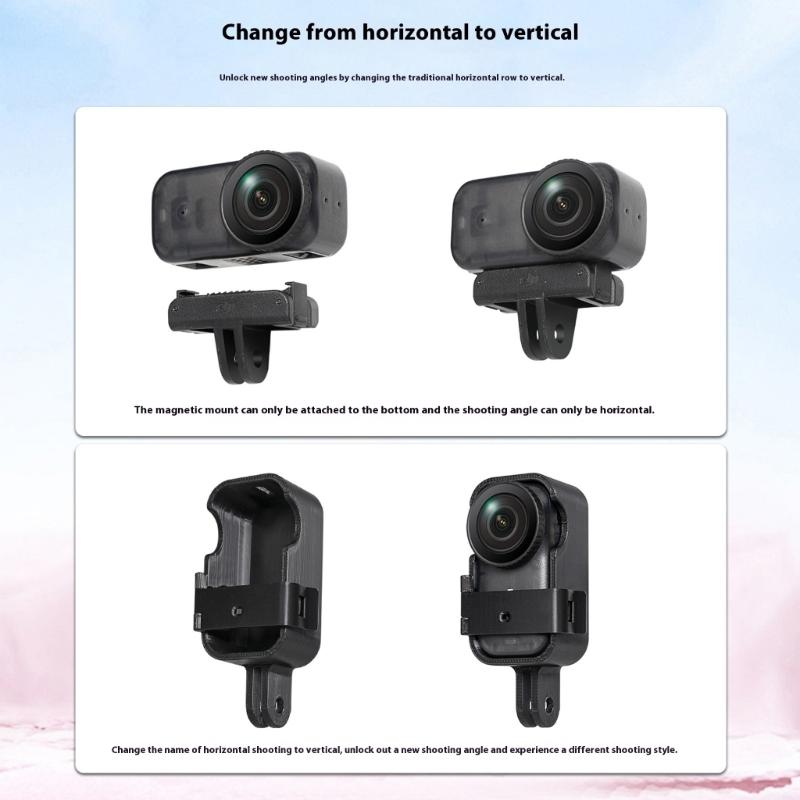 Shockproof Frame Protective Case for Action Camera With Enhances Grip And Accessory Compatibility