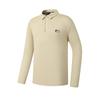Golf Series Fashion Simple Classic Sports Training Golf Versatile Comfortable Knitted Long Sleeve Polo Shirt Men Tops Millet-Beige A11M615207FBG