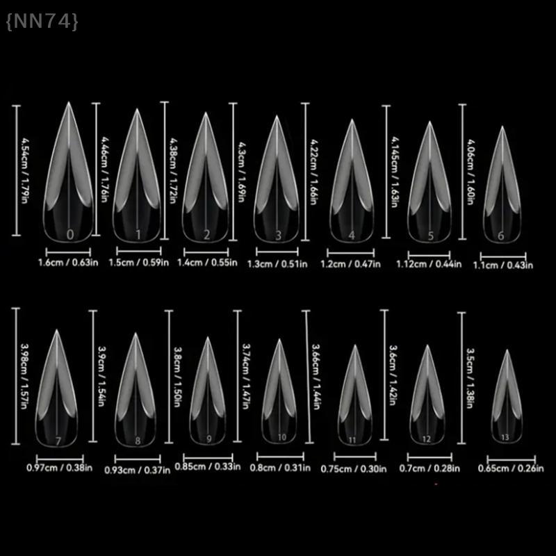 140 Pcs Short Curved Stiletto Nail Dual Forms (1Box) – Full Cover Molds For 3D Cat's Claw Sculptural Acrylic Nail Extension
