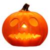 Halloween Pumpkin Lamp Spooky Light Up Pumpkin Figurine Glowing Decorative Pumpkin with LED Light for Haunted House Halloween Home Garden Decor