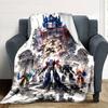 TRANSFORMERS Print Flannel Blanket High Quality Warm Comfortable Cover for All Seasons Perfect for Gifts Home Decor