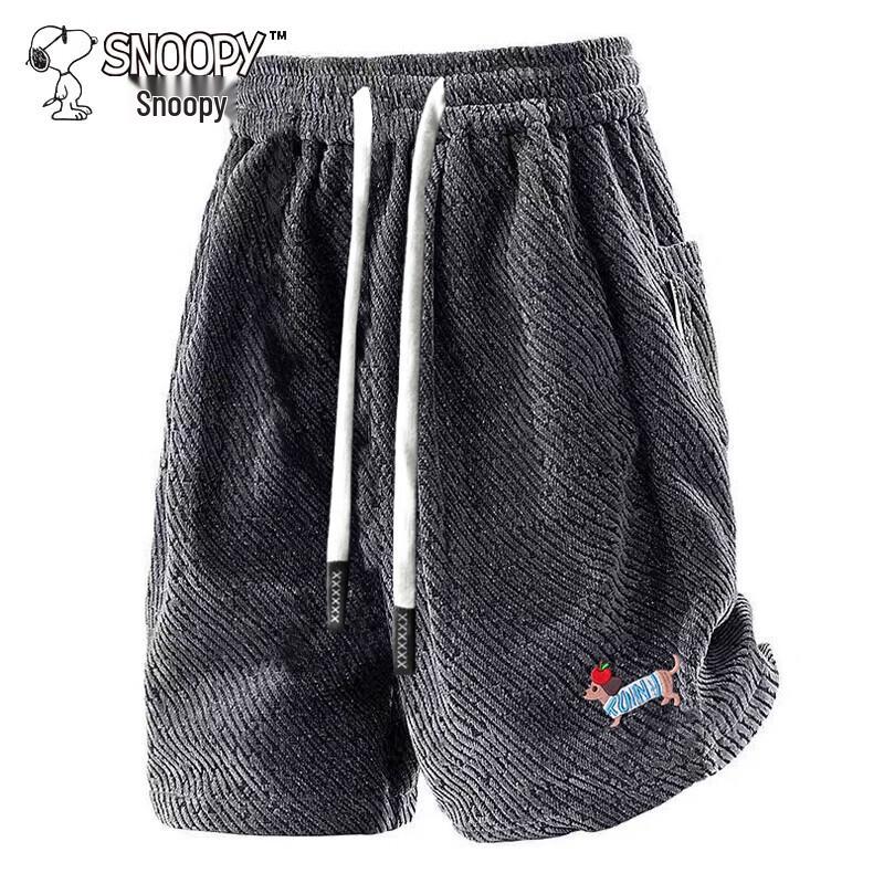 Snoopy Men s Casual Textured Summer Shorts 3XL