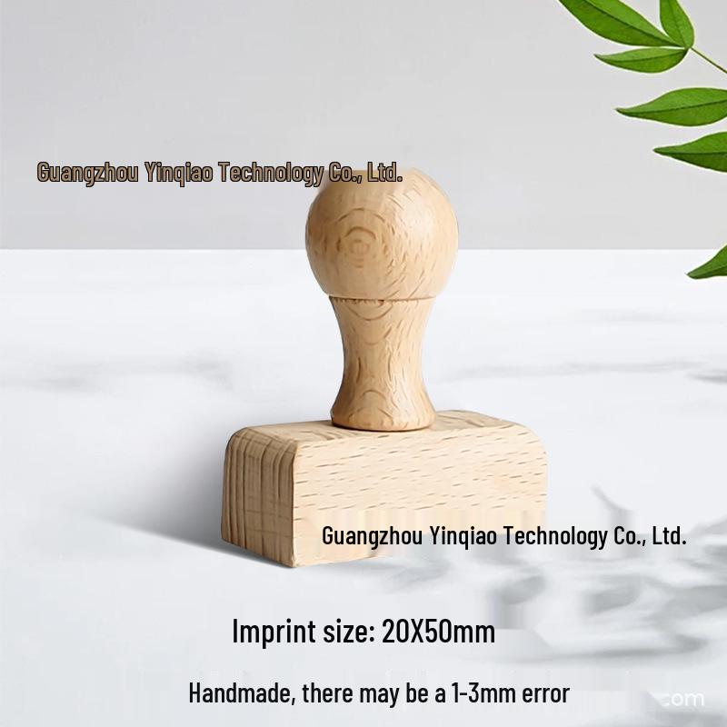 Custom DIY Wooden Rubber Stamp for Engraving and Journal Design