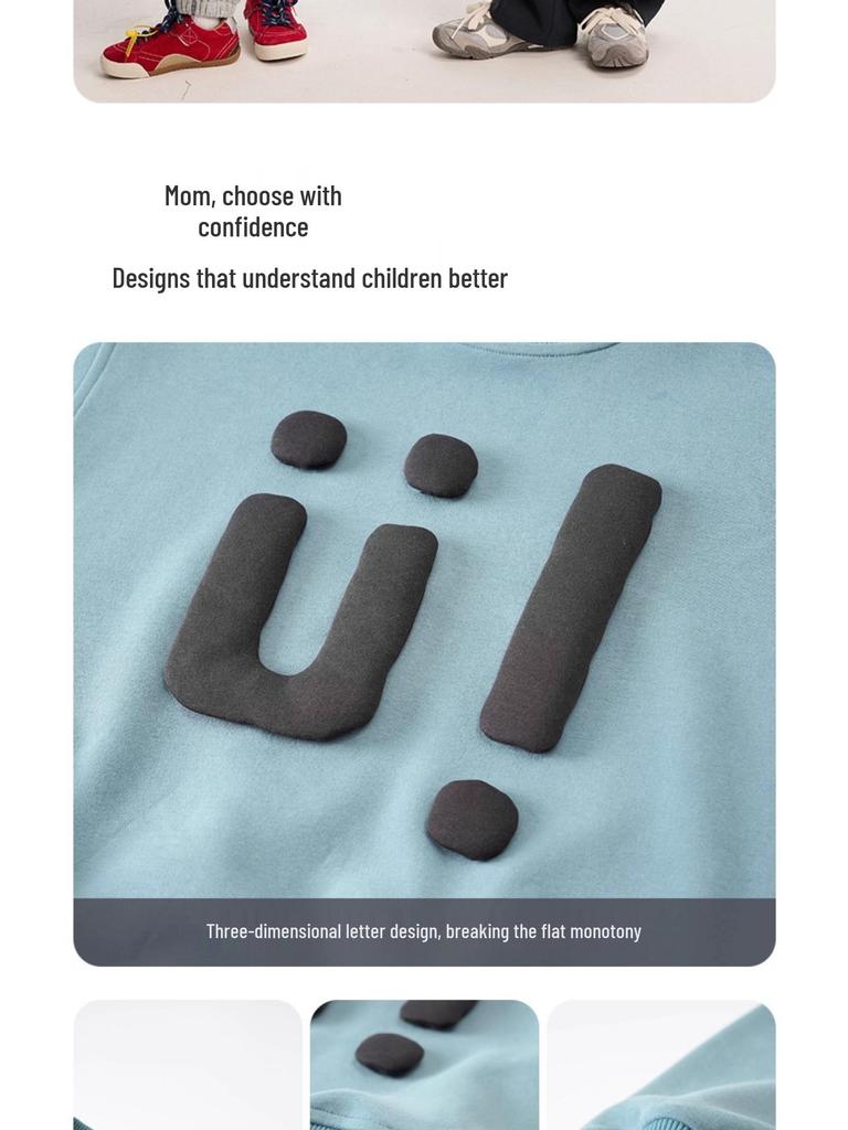 Autumn Korean Style Round Neck Sweatshirt for Middle & Big Boys – Fairy Tale Memory