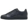 EA7 Leather Low-Top Lace-Up Sneakers Unisex Sneakers Black 7X000331AF10848MC061