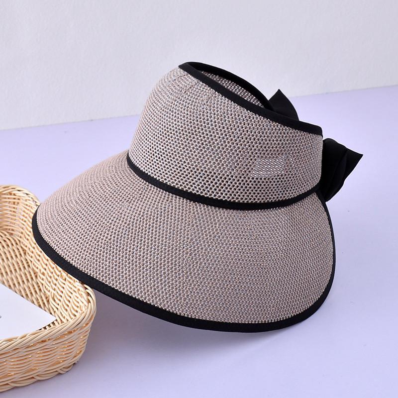 Summer Straw Wide Brim Sun Hat With Breathable Design For Women Outdoor Sunshade