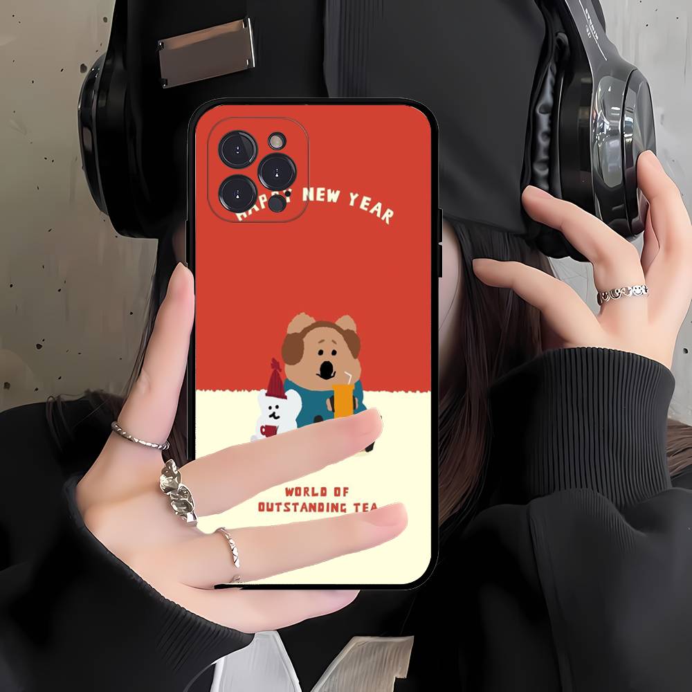 Cute Bear Quokkas For Iphone 17 16 15 14 11 12 13 Pro Max Plus Case Cute Art Phone Cover