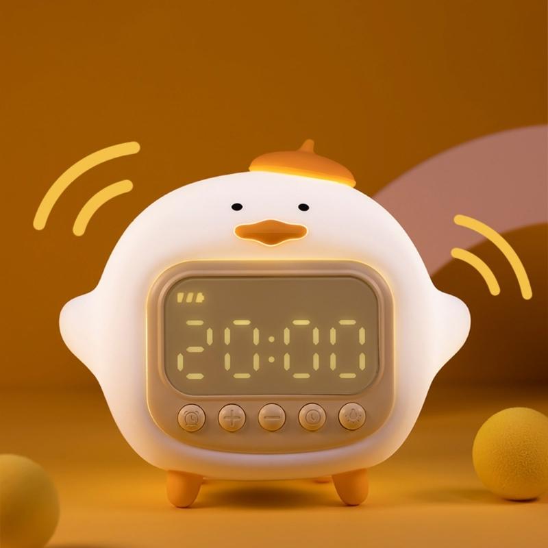 Duck Alarm Clock,Ok to Wake Clock Alarm Clock with Night Light for Kids Bedsides Alarm Clocks Birthday Gift Boys Girls