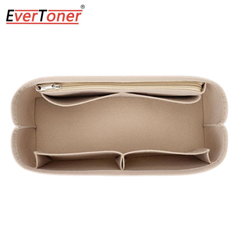 EverToner Für LV Carryall PM Filzstoff Einlegebeutel mit Reißverschluss Passend für Handtasche Kosmetiktasche Reisetasche Einsatz