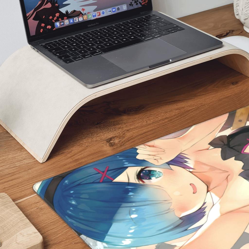 Keviners Mouse Pad Rem Ram Mouse Pad Gaming Anime Waterproof 40 X 75 X Starting Life In Another World & Anti-Slip Size 0.3cm (ReZero - 2)