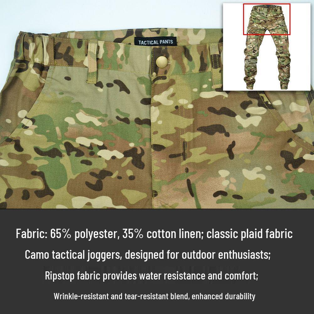 Herren Outdoor Camouflage Ripstop Taktische Skinny Jogginghosen
