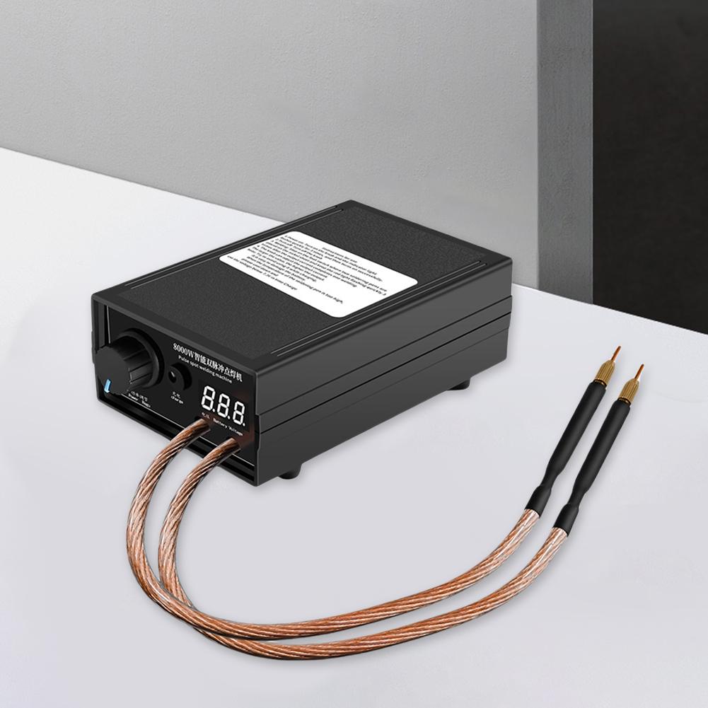 Portable DIY Weld Tools Kit Digital Display Electric Welding Machine Rechargeable Pulse Spot Welding Equipment for 18650 Battery