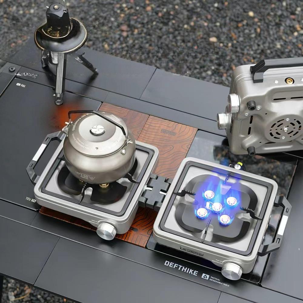 cassette stove foldable picnic portable outdoor gas burner high power dual-use butane stove integrated split dual-use stove