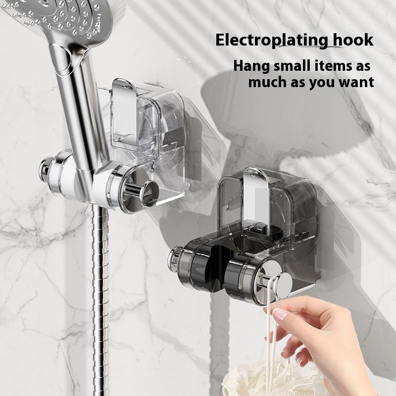 Suction Cup Shower Bracket Household Shower Holder Fixed Artifact No Punching Shower Base Children's Movable Adjustment