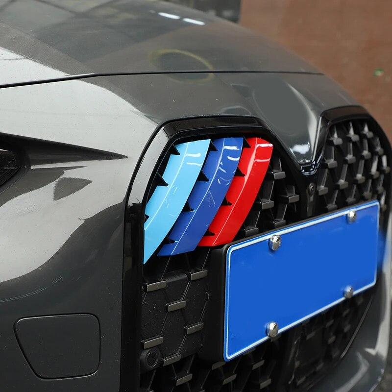 Car Styling ABS Front Grill Decoration Strips Trim Car Accessories For BMW 4 Series G22 G23 G26 -2023