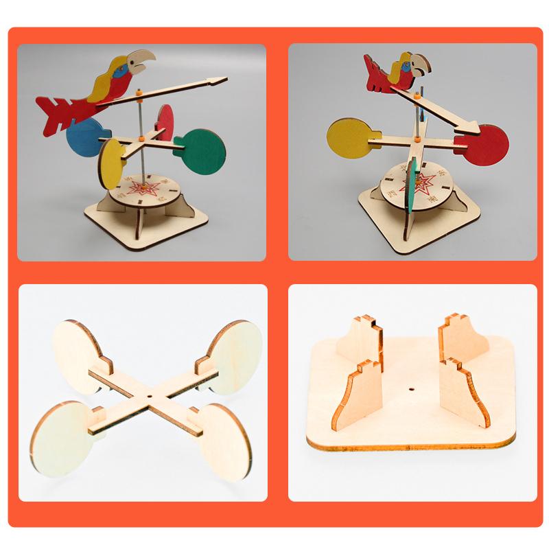 1 Set Diy Science Experiment Kit & Education Model Diy Wind Vane Toy Physics Science Toys For Children Gift